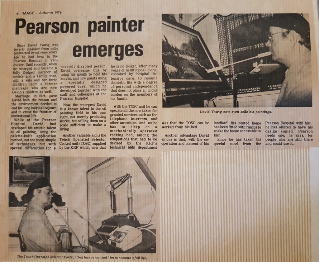 Pearson painter emerges Autumn 1976